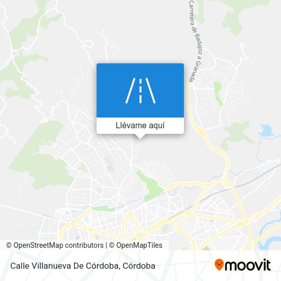 Mapa Calle Villanueva De Córdoba