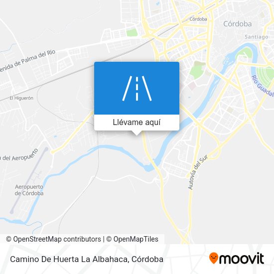 Mapa Camino De Huerta La Albahaca
