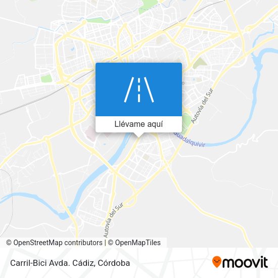 Mapa Carril-Bici Avda. Cádiz