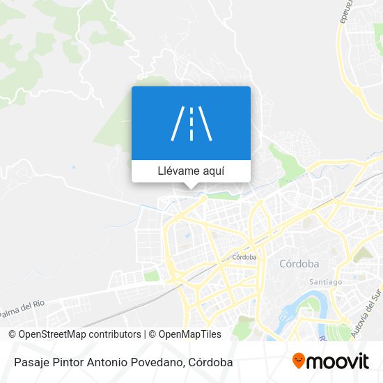 Mapa Pasaje Pintor Antonio Povedano