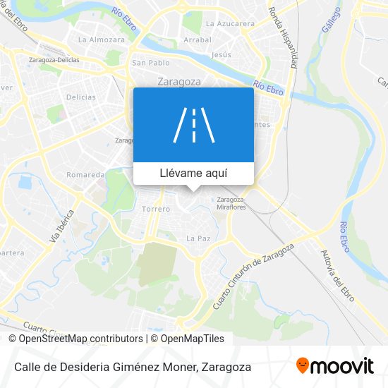 Mapa Calle de Desideria Giménez Moner