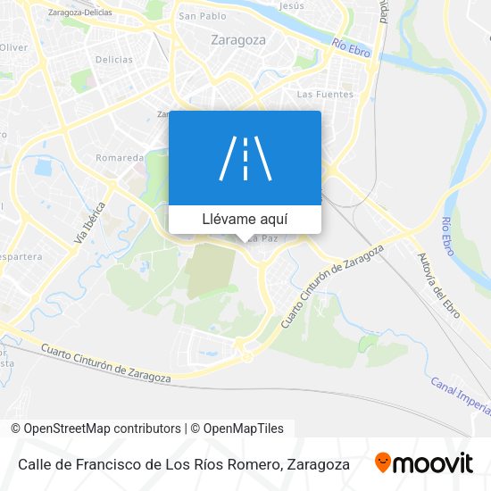 Mapa Calle de Francisco de Los Ríos Romero