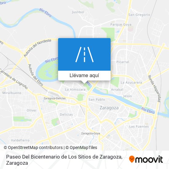 Mapa Paseo Del Bicentenario de Los Sitios de Zaragoza