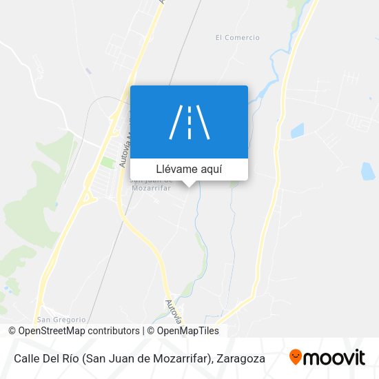 Mapa Calle Del Río (San Juan de Mozarrifar)
