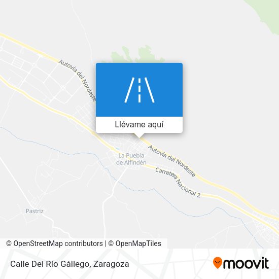 Mapa Calle Del Río Gállego
