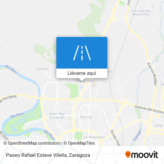Mapa Paseo Rafael Esteve Vilella