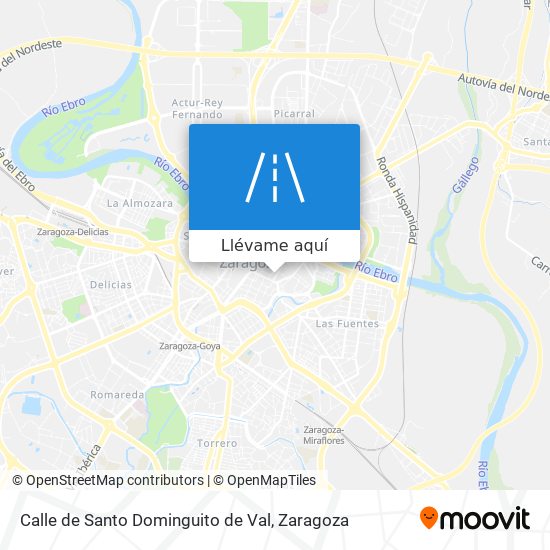 Mapa Calle de Santo Dominguito de Val