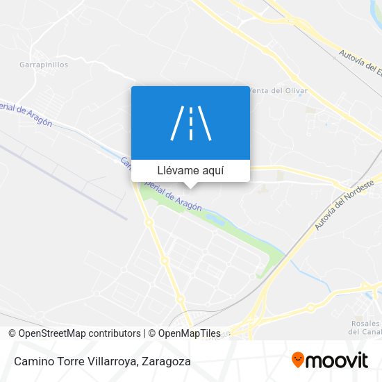 Mapa Camino Torre Villarroya