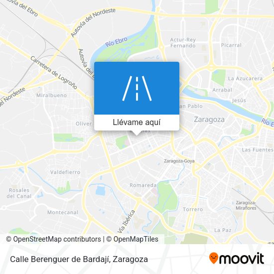 Mapa Calle Berenguer de Bardají