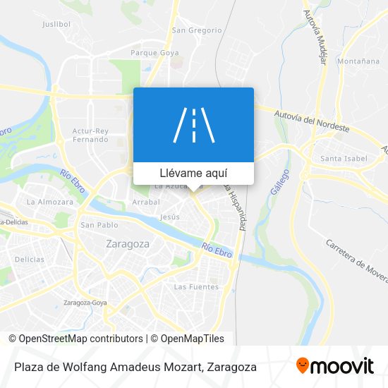 Mapa Plaza de Wolfang Amadeus Mozart