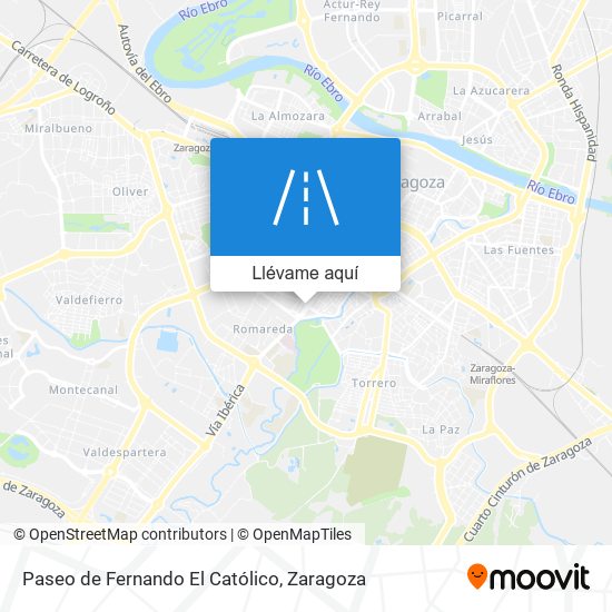 Mapa Paseo de Fernando El Católico
