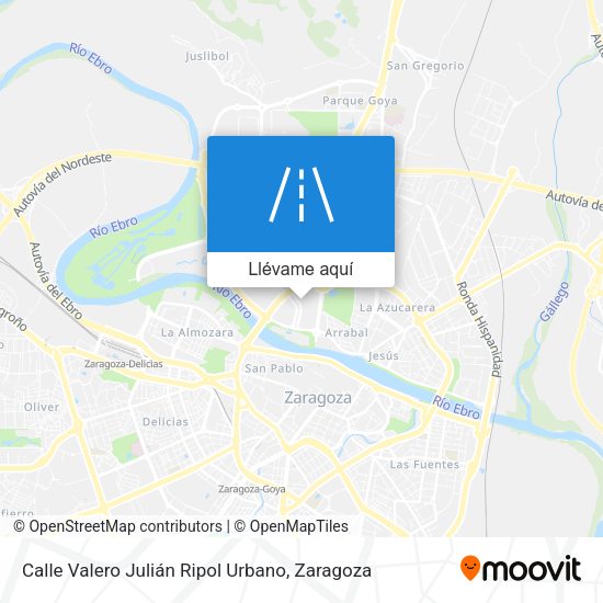 Mapa Calle Valero Julián Ripol Urbano