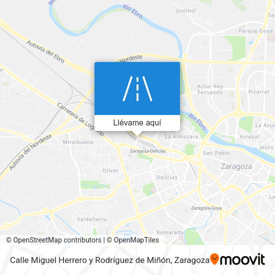 Mapa Calle Miguel Herrero y Rodríguez de Miñón