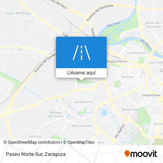 Mapa Paseo Norte-Sur