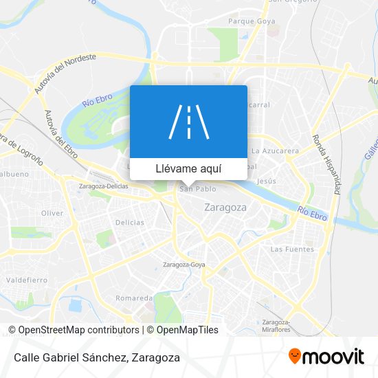 Mapa Calle Gabriel Sánchez