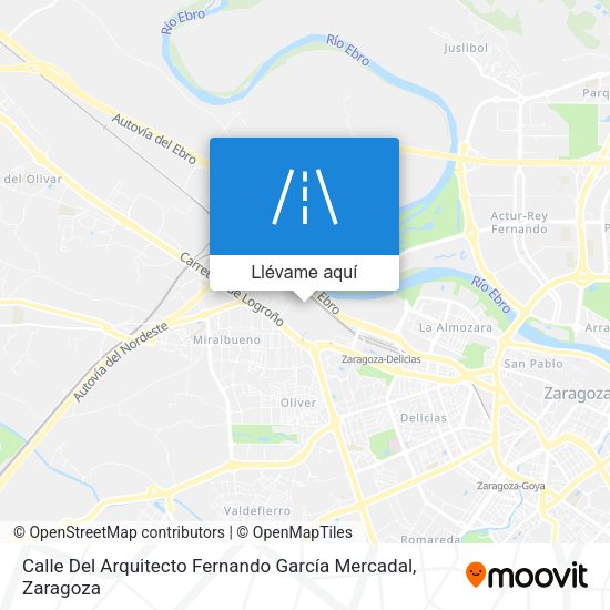 Mapa Calle Del Arquitecto Fernando García Mercadal