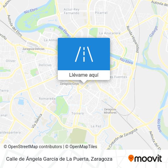 Mapa Calle de Ángela García de La Puerta
