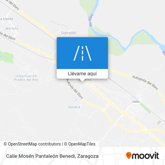 Mapa Calle Mosén Pantaleón Benedi