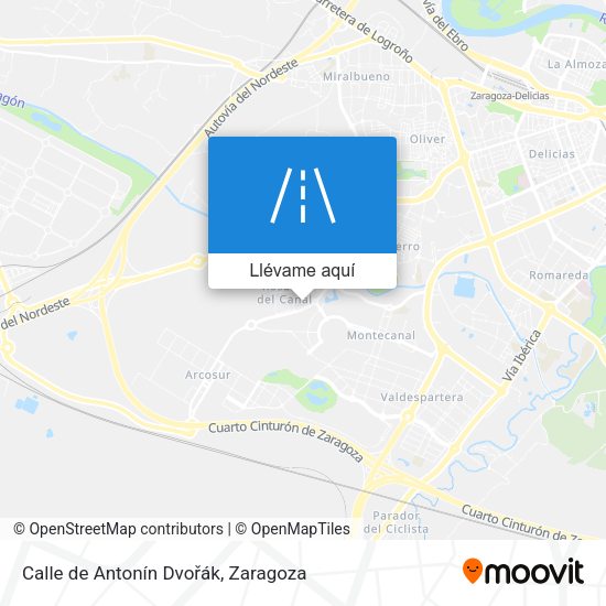 Mapa Calle de Antonín Dvořák
