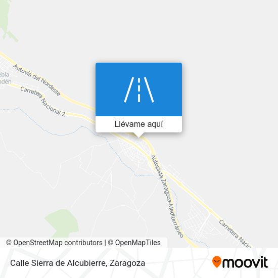 Mapa Calle Sierra de Alcubierre