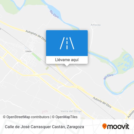Mapa Calle de José Carrasquer Castán