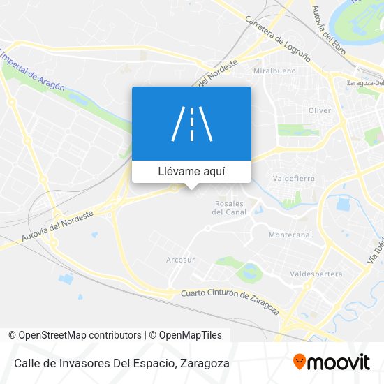 Mapa Calle de Invasores Del Espacio