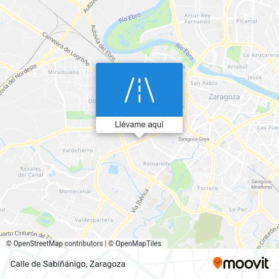 Mapa Calle de Sabiñánigo