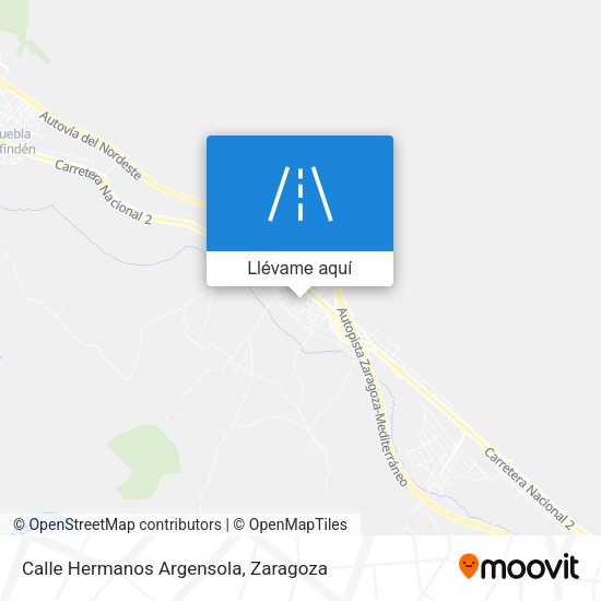 Mapa Calle Hermanos Argensola