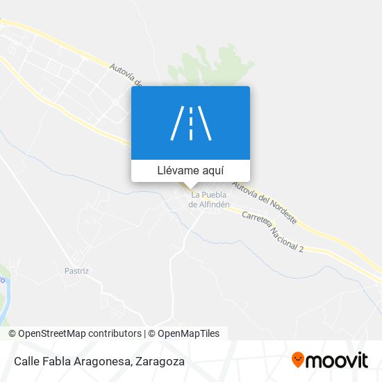 Mapa Calle Fabla Aragonesa
