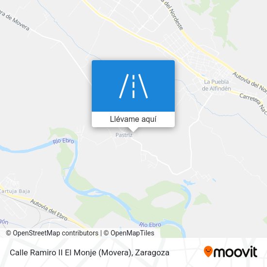 Mapa Calle Ramiro II El Monje (Movera)