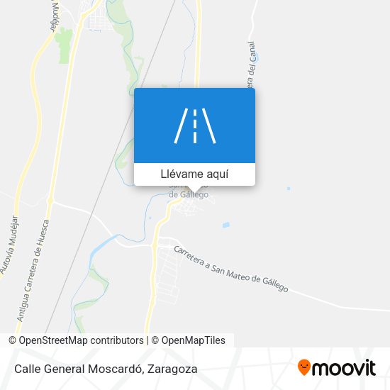 Mapa Calle General Moscardó