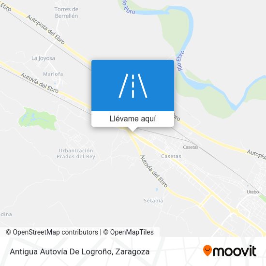 Mapa Antigua Autovía De Logroño