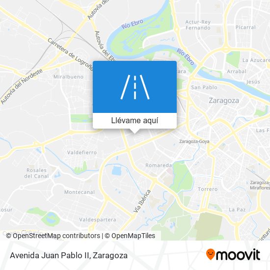 Mapa Avenida Juan Pablo II