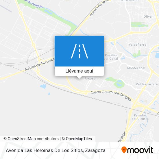 Mapa Avenida Las Heroínas De Los Sitios