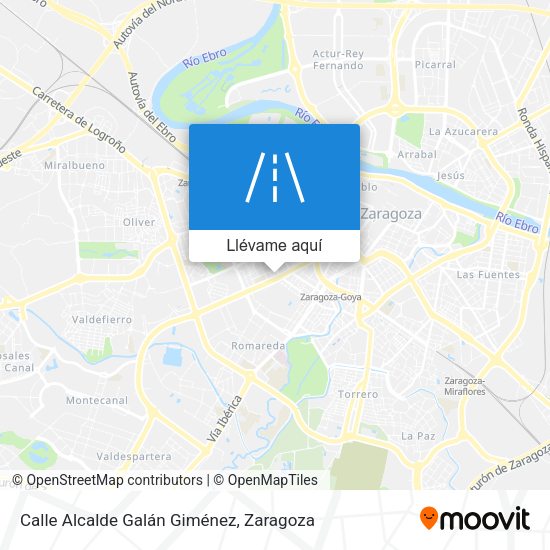Mapa Calle Alcalde Galán Giménez