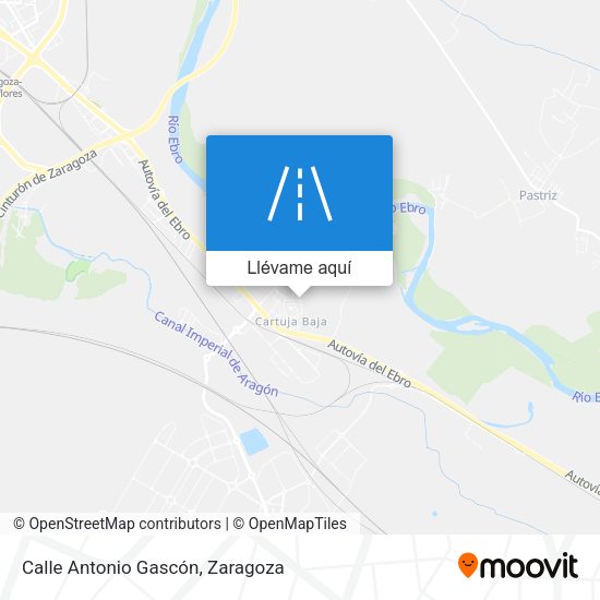 Mapa Calle Antonio Gascón