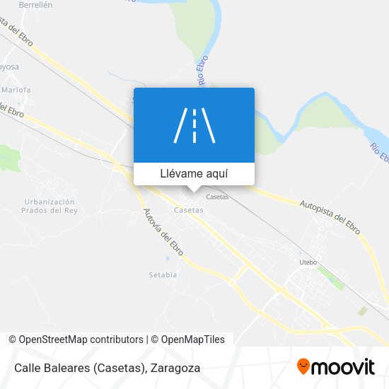 Mapa Calle Baleares (Casetas)