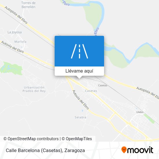 Mapa Calle Barcelona (Casetas)