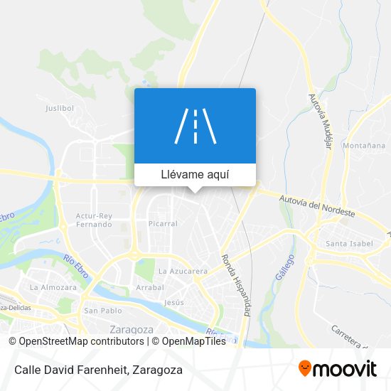 Mapa Calle David Farenheit