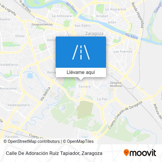 Mapa Calle De Adoración Ruiz Tapiador