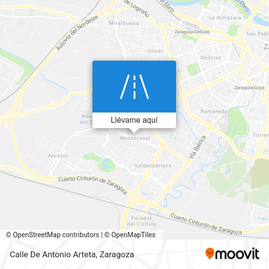Mapa Calle De Antonio Arteta