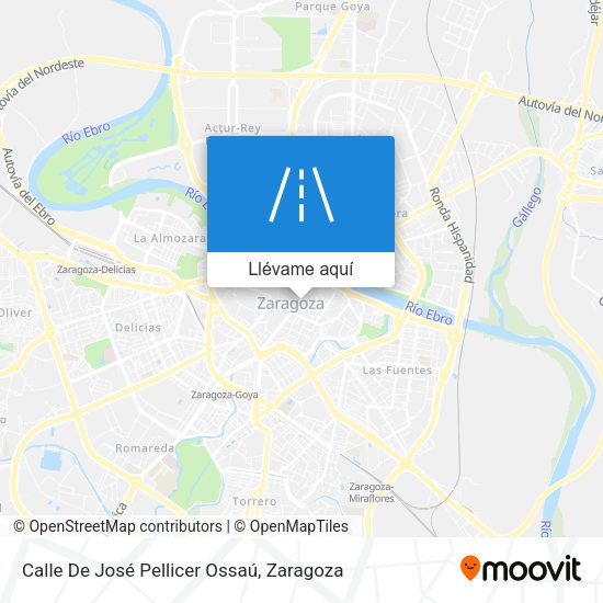 Mapa Calle De José Pellicer Ossaú