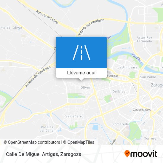 Mapa Calle De Miguel Artigas