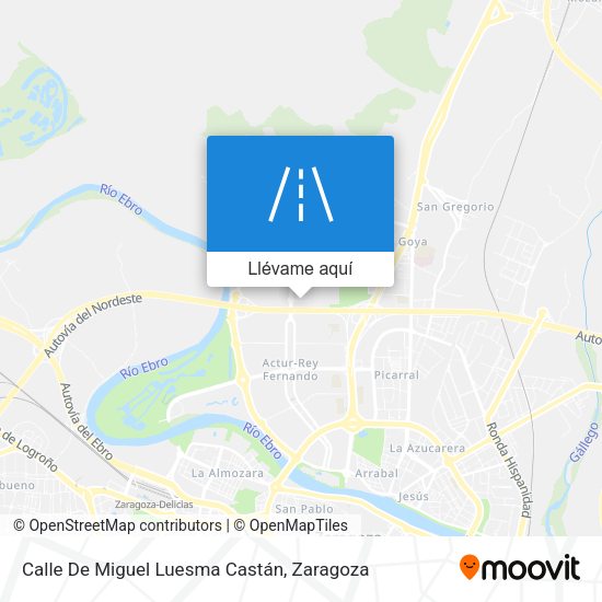 Mapa Calle De Miguel Luesma Castán