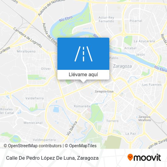 Mapa Calle De Pedro López De Luna