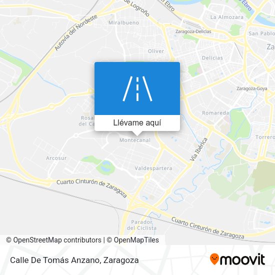 Mapa Calle De Tomás Anzano