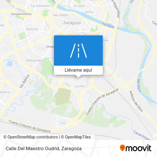 Mapa Calle Del Maestro Oudrid