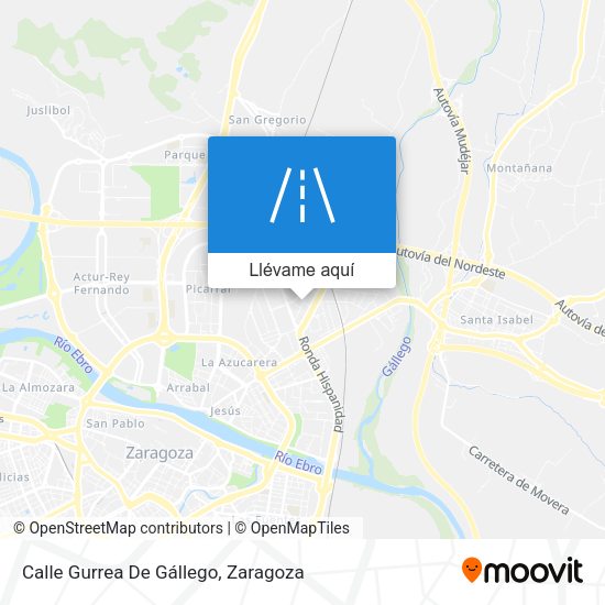 Mapa Calle Gurrea De Gállego