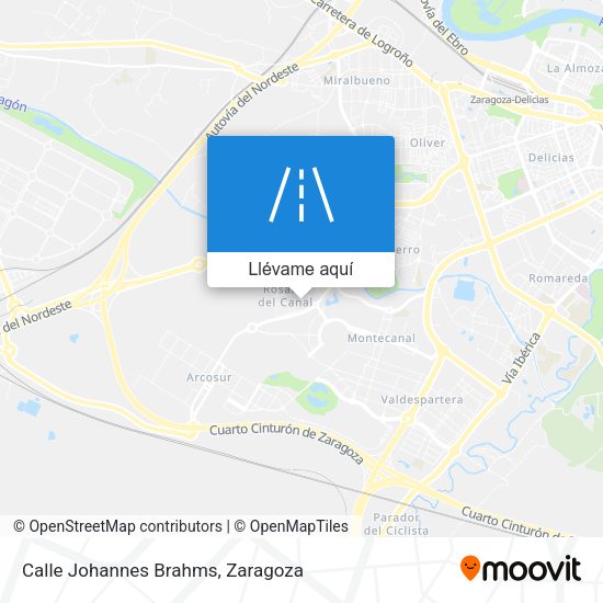 Mapa Calle Johannes Brahms