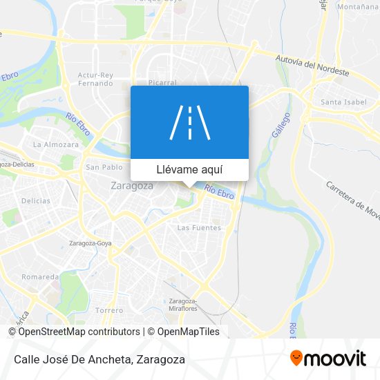 Mapa Calle José De Ancheta